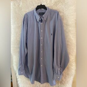 Ralph Lauren Men’s Classic Fit Long Sleeve Button Down Dress Shirt. Size 3XLT